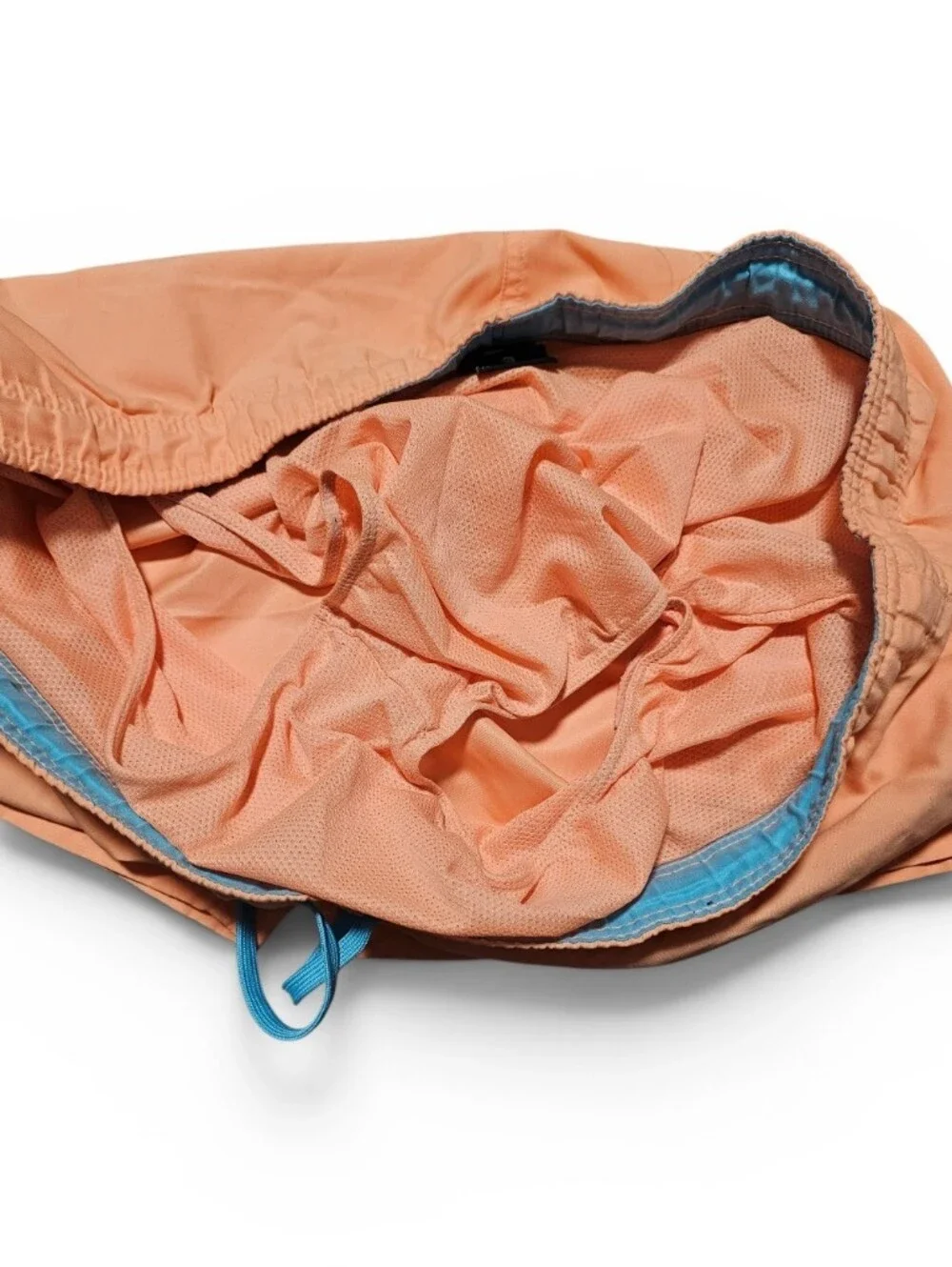 Nike Swim Trunks Men's Orange & Blue Drawstring Size XL